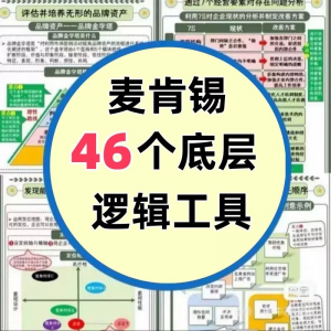 46种麦肯锡思考工具框架底层逻辑137页PPT属于芒格100个思维模型-虚拟资源仓