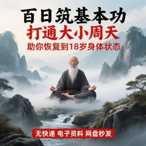 百日筑基功打通大小周天电子版视频课程动功通脉秘传心法打坐讲解-虚拟资源仓