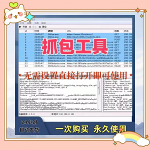 抓包工具软件开发源代码分析设计素材一次性购买永久使用-虚拟资源仓