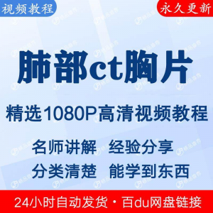 肺部ct胸片视频教程新手自学零基础入门精通教学课程全集-虚拟资源仓