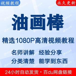 油画棒视频教程新手自学零基础入门精通教学课程全集-虚拟资源仓