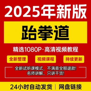 2025跆拳道视频教学课程零基础学习入门竞技跆拳道培训技术教程-虚拟资源仓