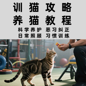 训猫入门培训教学视频课程驯猫教程家庭养猫指南攻略大全注意事项-虚拟资源仓