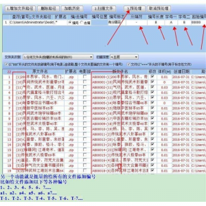 批量文件名提取软件/文件名批量编号/文件名批量修改-虚拟资源仓