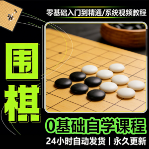少儿围棋零基础自学课程视频教程入门到精通系统课程素材资料-虚拟资源仓
