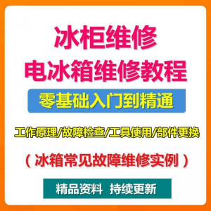 电冰柜冰箱维修教程主板修理原理检修技术教学视频维修实例资料-虚拟资源仓